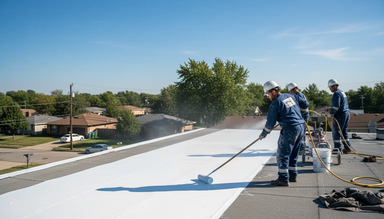 Commercial roof coating in Muscadine, AL near me